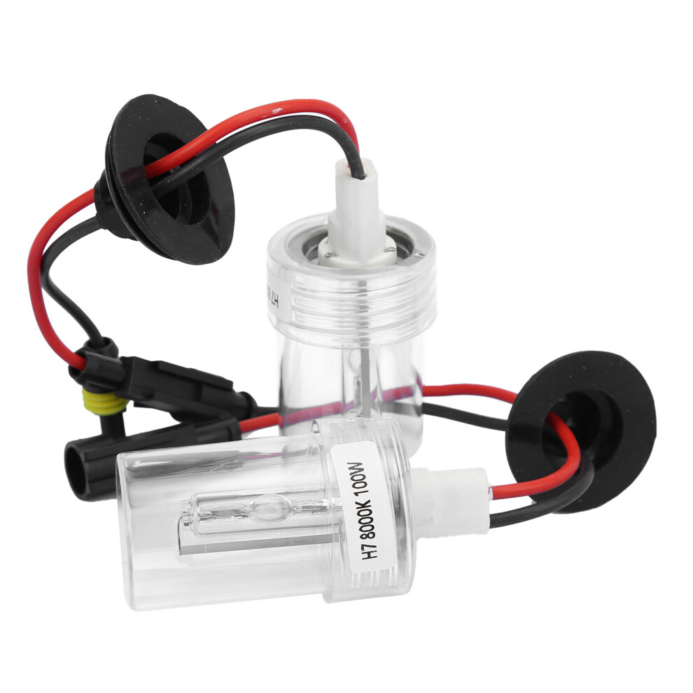 2 Pcs 12V 100W Xenon Hid Head Bulbs 8000K H7 Socket Light 6951391990736