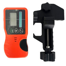 Ricevitore di Livello Laser Rotante Autolivellante, Rilevatore di Livello Laser Rotante per Esterni con Morsetto per Impieghi Gravosi, Luce Verde