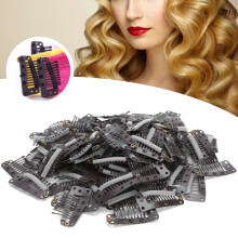 100pcs Stainless Steel Wig Clips 3.7x1.8cm for Hair Extensions