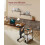 VASAGLE VASAGLE Slim Side Table with Charging Station, 7