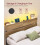 VASAGLE VASAGLE Double Metal Bed Frame, 135 x 190 cm, LED 4