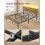 VASAGLE VASAGLE Double Metal Bed Frame, 135 x 190 cm, LED 5