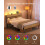 VASAGLE VASAGLE Double Metal Bed Frame, 135 x 190 cm, LED 6