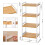 Songmics SONGMICS 4-Tier Bamboo Storage Rack for Bathroom, 3