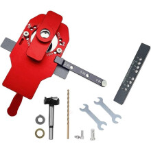 35mm Woodworking Hinge Locator Kit Aluminum Alloy Hole Punch Drill Bit Cabinet Installation DIY Projects