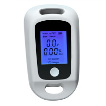 Digital Alcohol Tester Professional Alcohol Detection Breathalyzer LCD Display Drunk Driving Tester Alcotester White