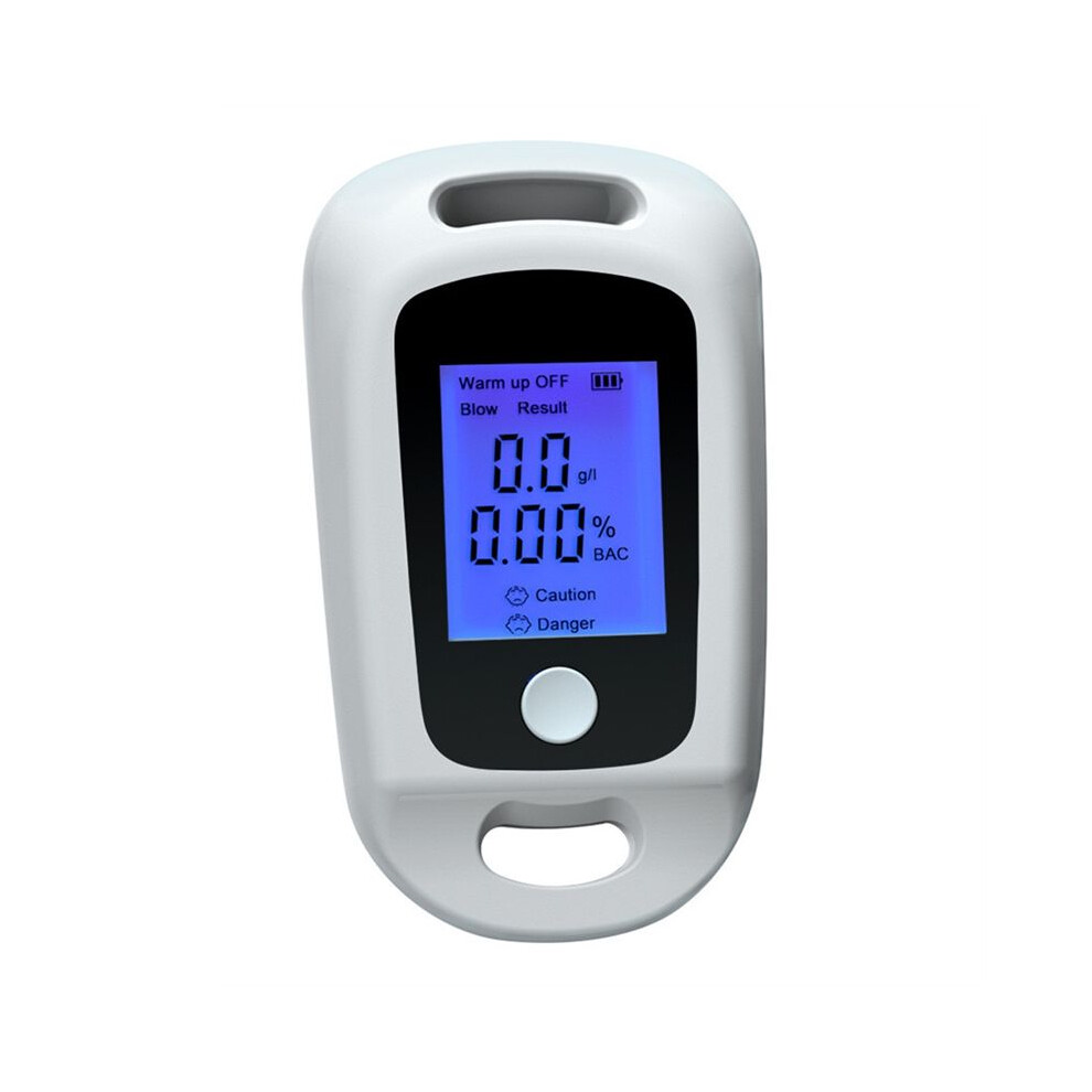 Digital Alcohol Tester Professional Alcohol Detection Breathalyzer Lcd Display Drunk Driving Tester Alcotester White 6033505754134