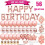 AIBEE 56pcs Party Decorations, Rose Gold Happy 2
