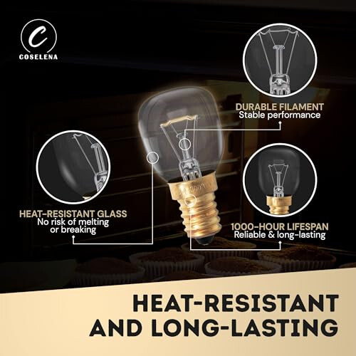 Coselena 26W Pygmy Oven Bulb – Pack of 2 SES E14 1