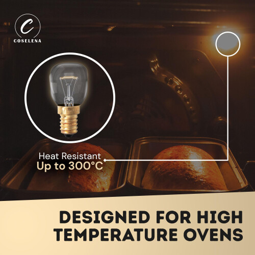 Coselena 26W Pygmy Oven Bulb – Pack of 2 SES E14 2