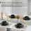 Herogo 12 Piece Dinner Set, Stoneware Dinnerware 7