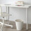 I-K-E-A FNISS Waste Bin Durable Polypropylene Plastic Kitchen Bedroom Storage Bin White 10 l 2