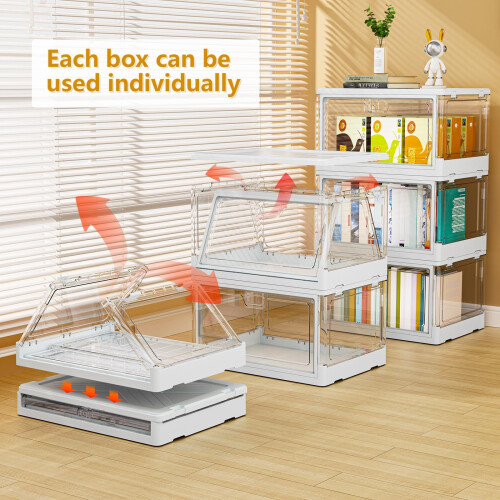 TidyTrove Storage Boxes with Lids - 23L*3 Plastic 2