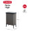 Curver CURVER Verto 54L High Waste Bin, Push Lid, Sleek 7