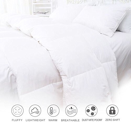HOMEFOUCS Luxurious Goose Feather & Down Duvet 2