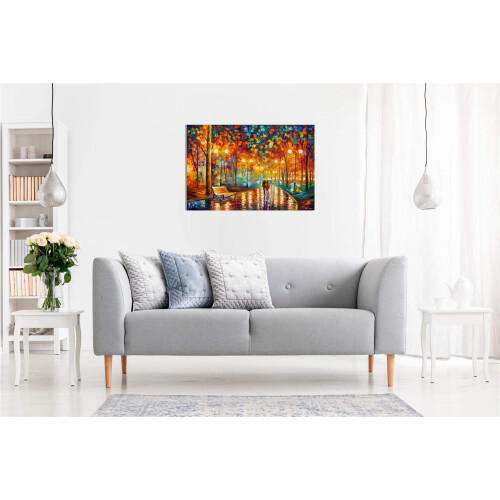 Rains Rustle II by Leonid Afremov Canvas Wall Art 2