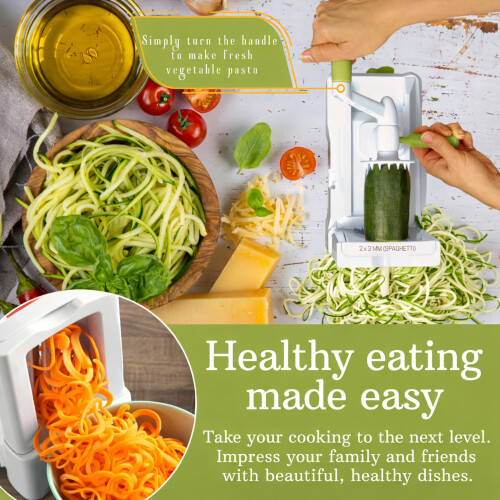 Brieftons 10-Blade Vegetable Spiralizer: 1