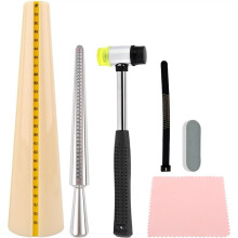 Bracelet Mandrel Sizer Set - Stainless Steel Graduated Round Mandrel, Ideal for Bracelet/Jewelry Making DIY
