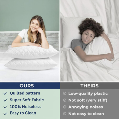 Bed’ore Quilted Pillow Protectors – Hotel 1