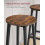 VASAGLE VASAGLE Bar Stools Set of 2, Kitchen Stools, Bar 4