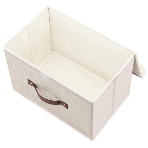 TYEERS Collapsible Storage Box with Lid, Fabric 2