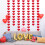 3 Pcs Day Decorations, Red Felt Hanging Heart 4