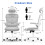naspaluro Ergonomic Office Chairs, High Big Study 3