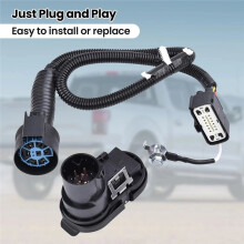 9L3Z-15A416-A Rear Bumper Trailer Hitch Tow Connector Wiring Harness Kit for F-150 2015-2020 HL3Z-13A576-D
