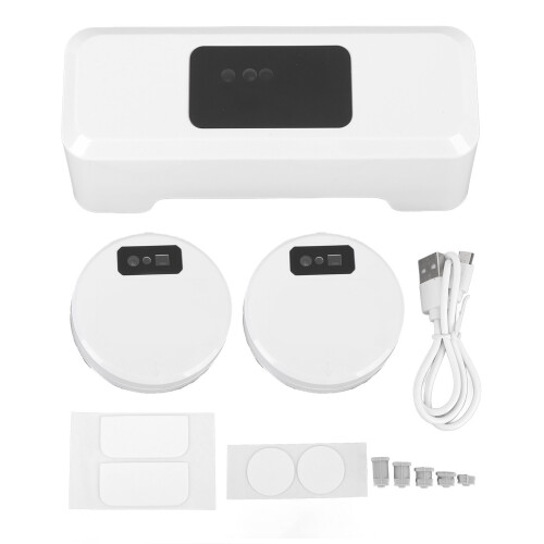 Touchless Toilet Flusher Kit with 2 Sensors, 2000mAh Push Flush Auto System 1