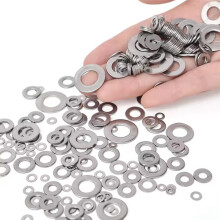 Stainless Steel Washer Kits Thin Smooth Metal Gaskets M2-M10 Plain Snap Washer M2 M5 M8 M10 Screw Flat Washers Rings