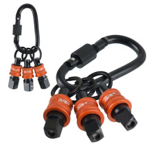 1/2 3/8 Inch Keychain Socket Hexagonal Shank Drill Bit Holder for Impact Drill Nut Driver Carabiner Socket Extension