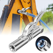 Grease Gun Nozzle Self-Locking Clamp Type High-Pressure
