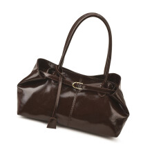 Weiche PU-Leder-Unterarmtasche, Retro-Design, koreanische-Kaffee