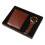 Men's Wallet and Watch Set with Gift Box Coffee 1