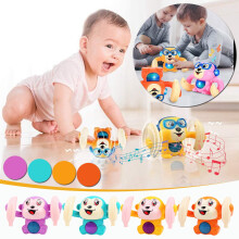 Sound-Activated Flipping Monkey Toy with LED Lights and
