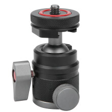 Adaptador de rótula compacto para trípode panorámico giratorio de aleación de aluminio ligero y portátil antideslizante y antiarañazos con