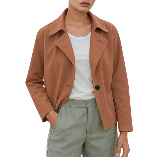 Κοντά σακάκια για γυναίκες Business Casual Επίσημο κοστούμι με μακριά μανίκια 2