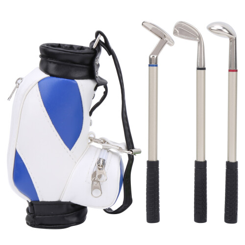 Blue and White Golf Pen Rack