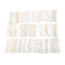SMD Resistor Kit 1800pcs 0603 1% 1/10W Assortment Components for Electronics
