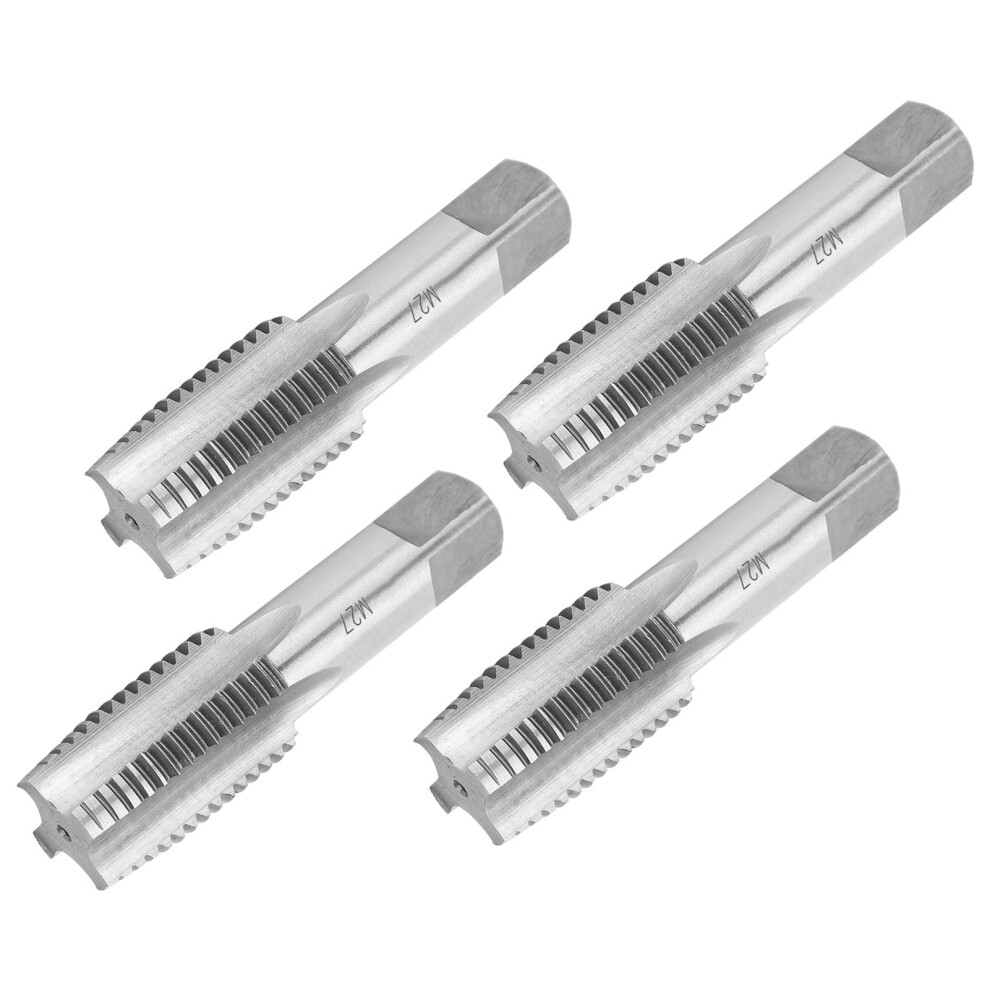 4Pcs M27 Alloy Steel Hand Taps, Metric Straight Flute Screw Thread Tapping 8321392231608