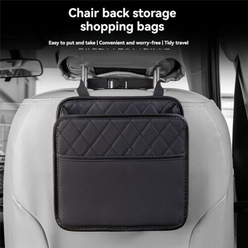 Multifunctional Car  Storage Bag Leather Storage Bag Suitable for Most Car Models Interior Design 2
