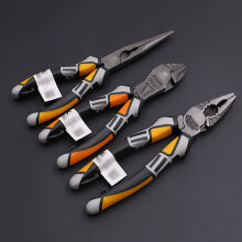 8" Professional Wire Pliers Set with Chrome-Vanadium Steel, 3 Types