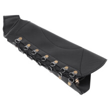 Two Generation PU Shooting Arm Guard Armband, Black/Brown Outdoor Accessory