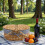 Handwoven Natural Willow Basket Suitable for-Striped lining 2