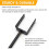 Rainwater Downspout Bracket - Heavy-Duty Adjustable Size, Rust-Proof Anchor for Pipe Support, Easy Installation (4 Pack) 3