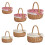 Portable Wicker Storage Basket Single Handle-Snowflake S 2