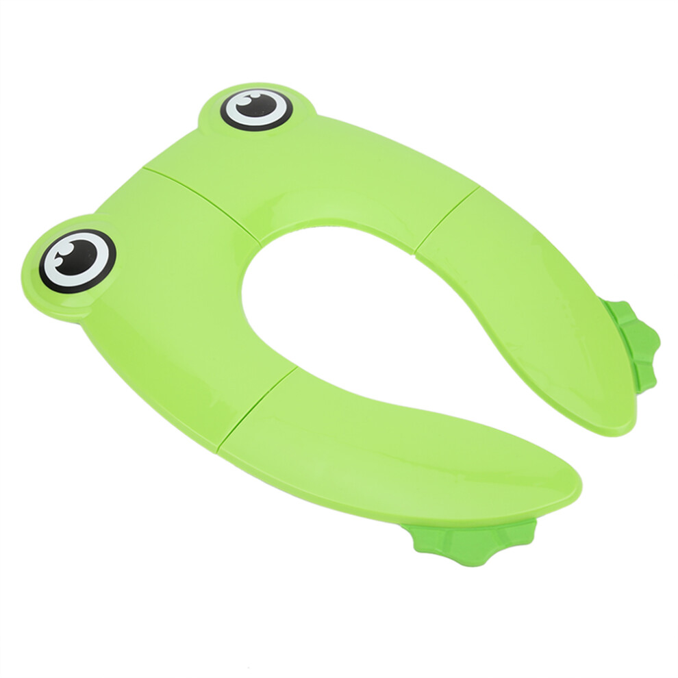 Toddler Baby Folding Potty Seat Cover - Safe Toilet Training Cushion Green