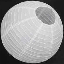 6 x Chinese Japanese Paper Lantern Lampshade for Party Wedding, 40cm(16 inch ) Creamy-White