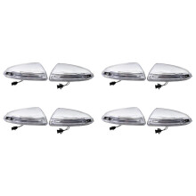 8x Luz de SeñAl de de Espejo Retrovisor LED Izquierda + Derecha de Coche para - Viano VITO W639 W204 S204 A2048200721 A2048200821