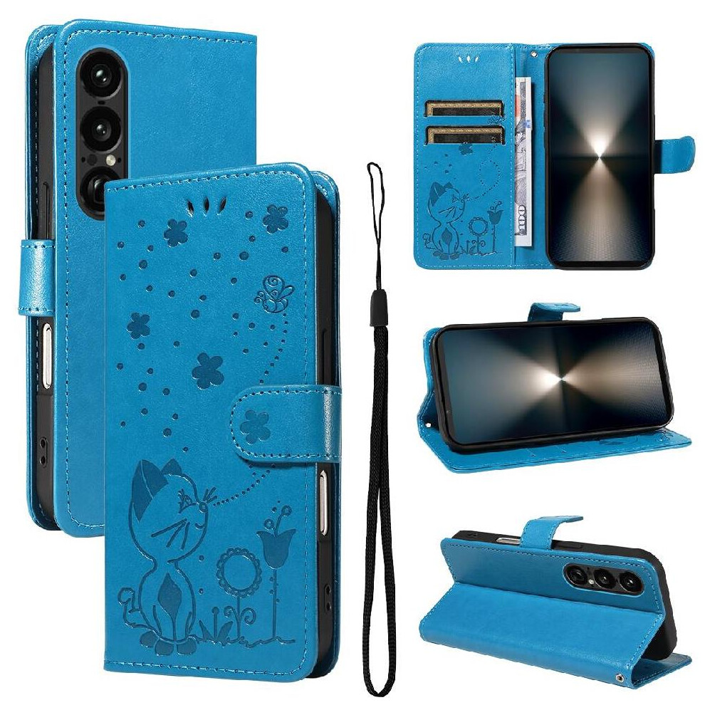 Photos - Case  Flip  For Sony Xperia1 VII Durable Lightweight With Card Slot Design Premium PU Leather Material Cover Slim Fit